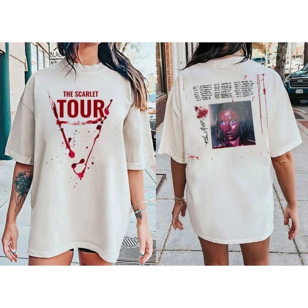 Doja Cat Scarlet Tour  2 Sided Music Fan Unisex T-Shirt